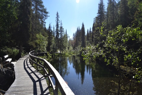 Boardwalk alongside Isokuro Gorge